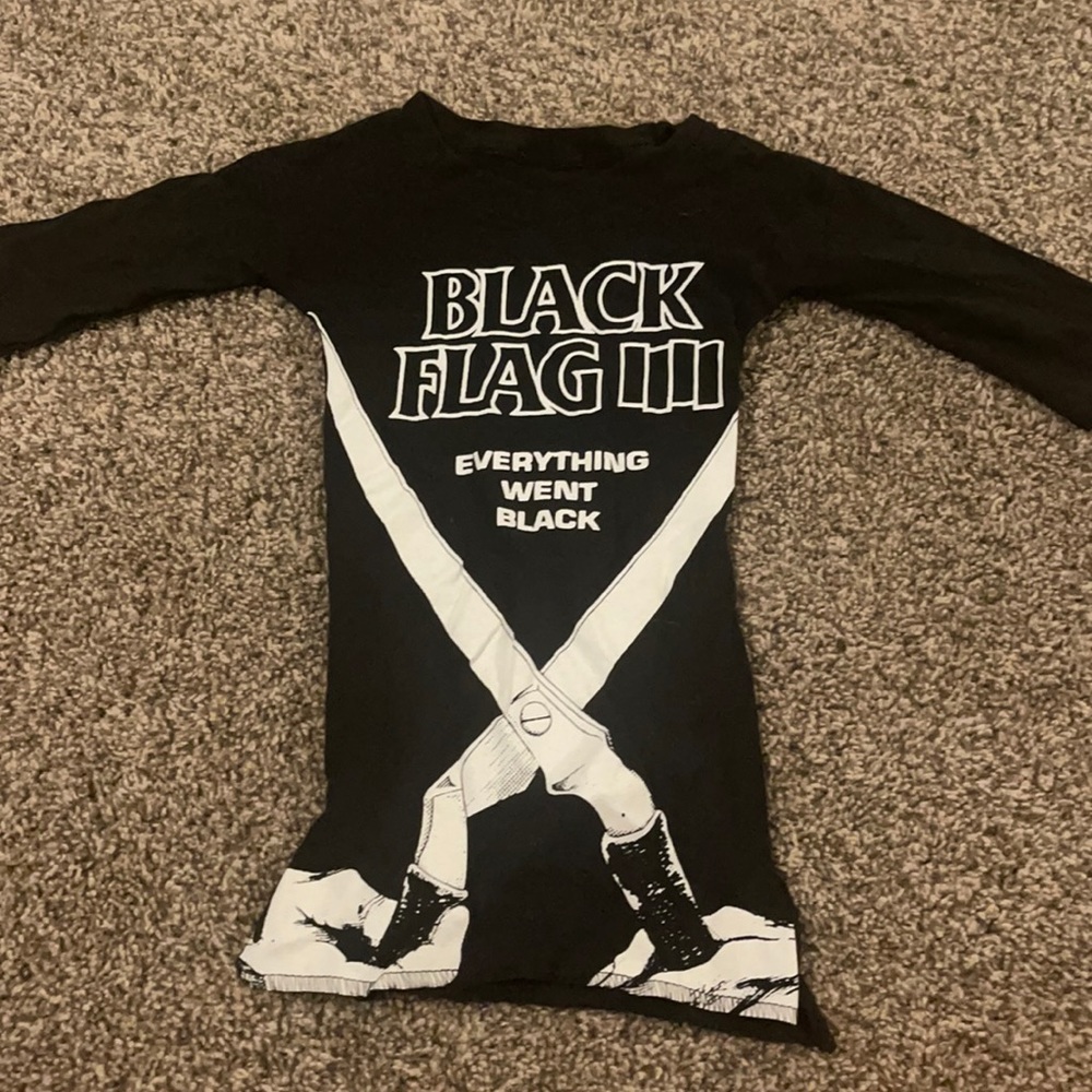 Vintage punk baby shirt -hand made